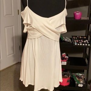 White Birch top, can be worn on or off shoulders